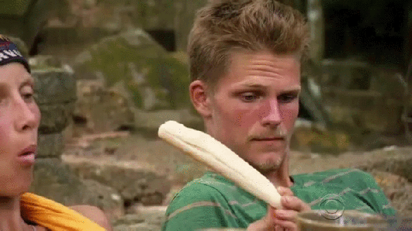 Survivor Spencer Kelley Banana Sex Face GIF