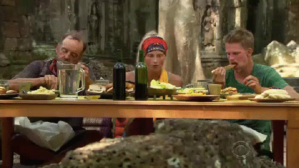 Survivor Spencer Sex Face Deep Throating a Breadstick