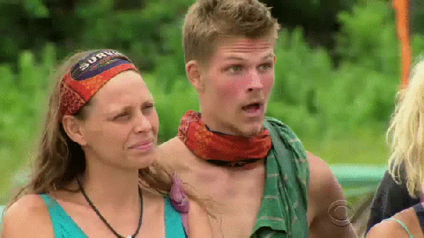 Survivor Spencer Sex Face Open Mouthed Blinking